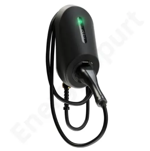 [ZAPPI-3AS07T-T] MYENERGI Zappi GLO Black Single Phase (7kW 6.5m Cable Type2) Tethered Smart EV Charger